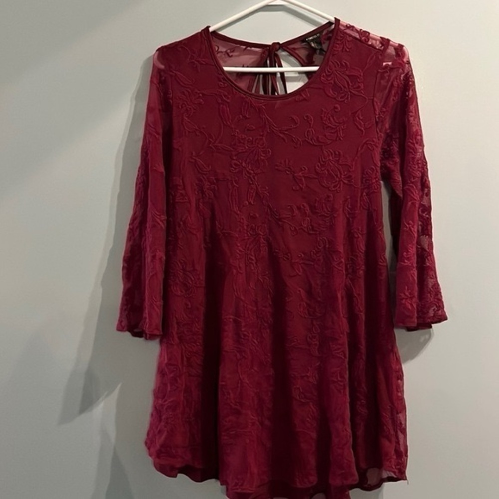 Long Sleeve Open Back Dress